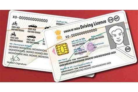 Smart card for driving licence and registration certificate 